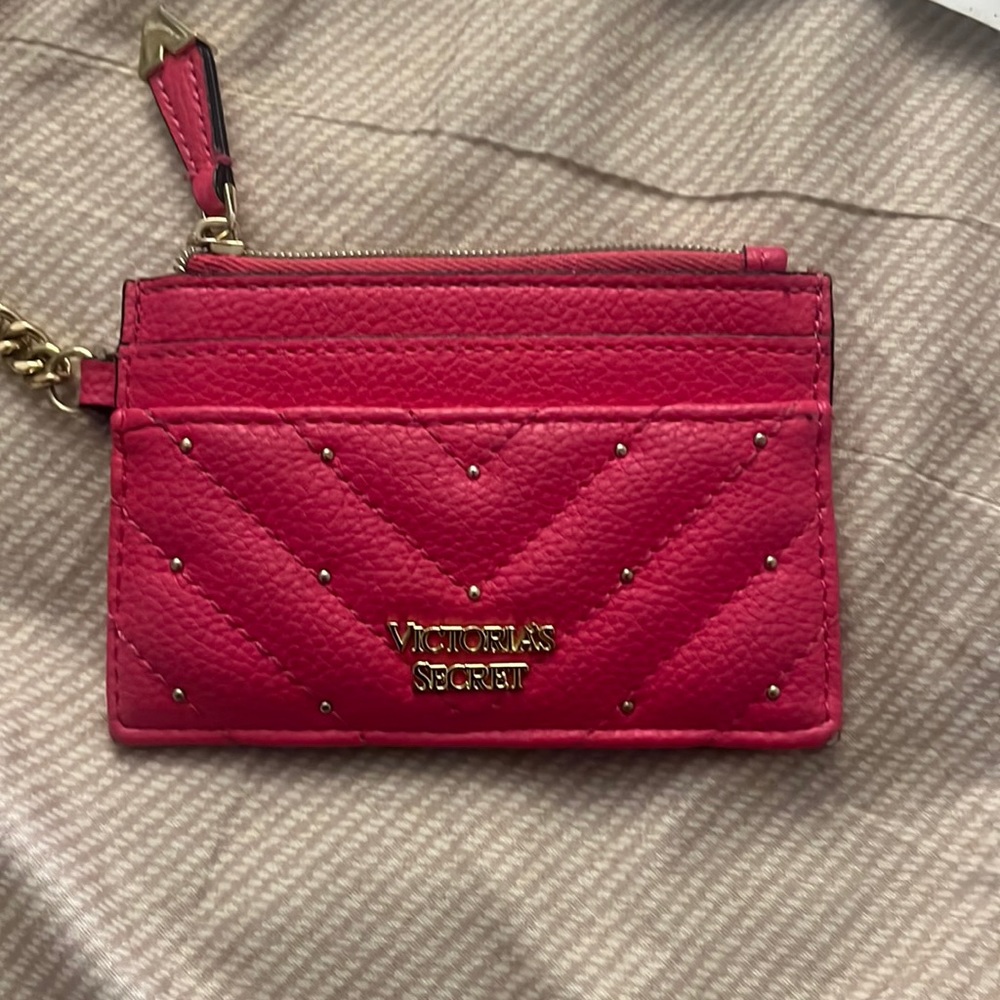 Pink keychain wallet